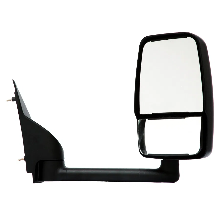 718388-5 – VELVAC Exterior Mirror, 2020 Model 96 Inch Body Width Right Side Black Manual Flat Glass/ Manual Convex Gl...